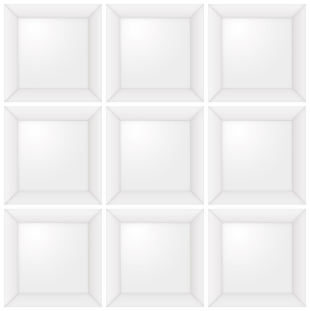 Typengehäuseillustration mit Sammlung von Quadraten für digitalen Fotorahmen - Foto, Bild