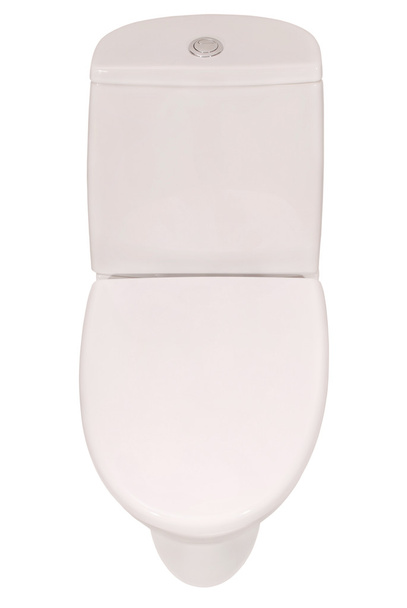 White toilet bowl  (Clipping path) - Фото, изображение