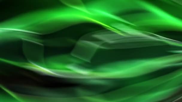 groene en zwarte achtergrond combinaties, abstracte en golf patronen - Video