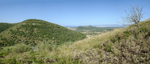 hiking in the Puig de Cura, Algaida, Mallorca, Balearic Islands, Spain - Photo, Image