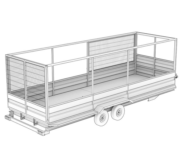 dépannage de camion, illustration de rendu 3d. service de transport - Photo, image