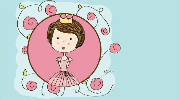 Aranyos hercegnő Video animation - Felvétel, videó