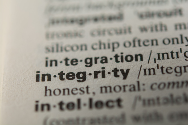 Definitie van het woord-integriteit - Foto, afbeelding