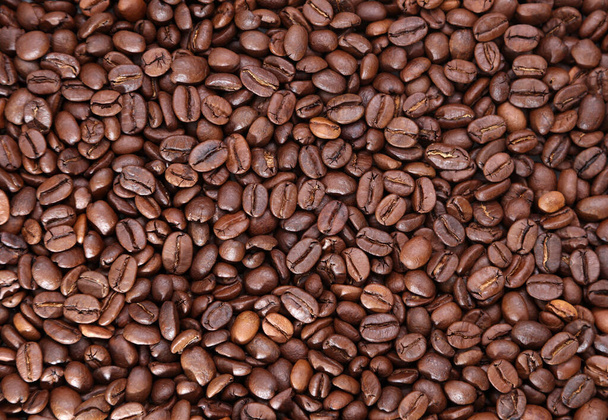 Pörkölt kávébab közeli felvétele - Fotó, kép