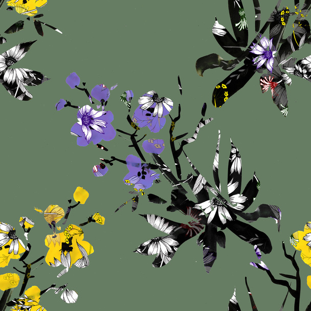 Colorful meadow flowers - Valokuva, kuva