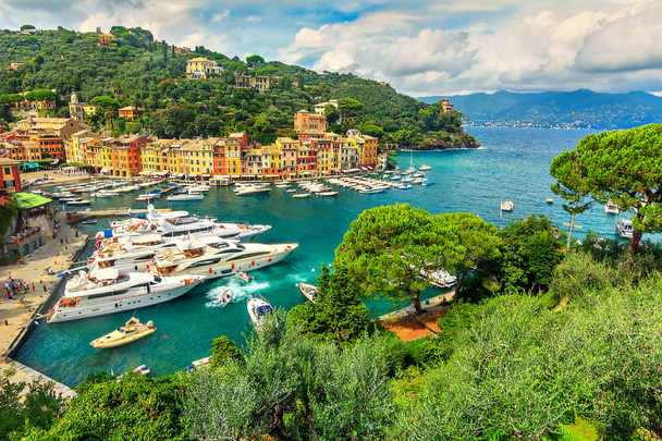  Le célèbre vieux village de Portofino et les yachts de luxe, Ligurie, Italie
 - Photo, image