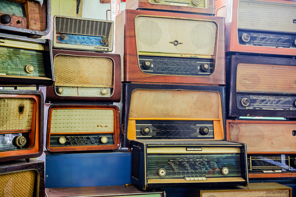Vintage radyo Radyo alıcıları - Fotoğraf, Görsel