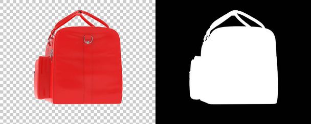 Τσάντα Duffle σε διαφανές και μαύρο φόντο - Φωτογραφία, εικόνα
