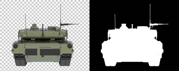 Tank elkülönítve a háttérben. 3D-s renderelés - Fotó, kép