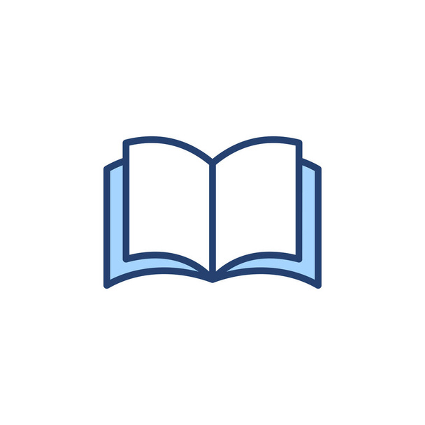 Vektor ikon knihy. otevřete knihu podepsat a symbol. ikona ebook - Vektor, obrázek