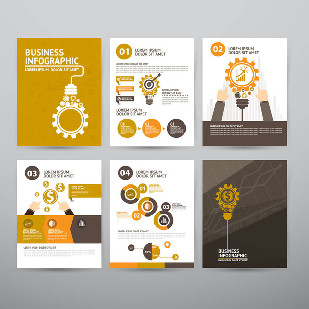 business presentation template for advertising and goods. vector illustration - Photo, Image