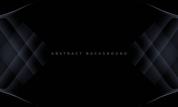 Black abstract background. Dark luxury elegant glamour vector abstract background. - Vector, Image