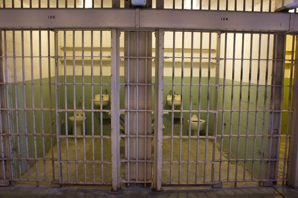 Primer plano de una celda de Alcatraz
 - Foto, Imagen