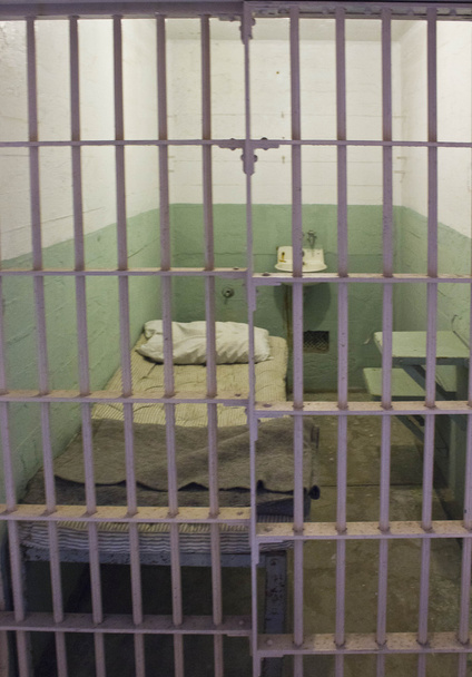 Alcatraz Interiors, cells sbars - Foto, Imagen