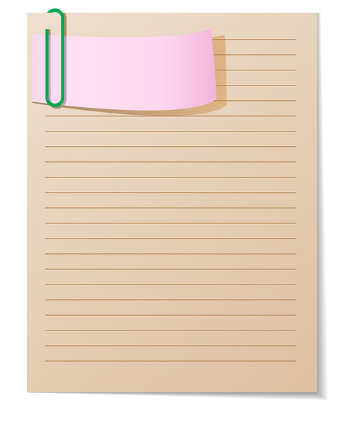 Листовки с скрепкой
 - Вектор,изображение