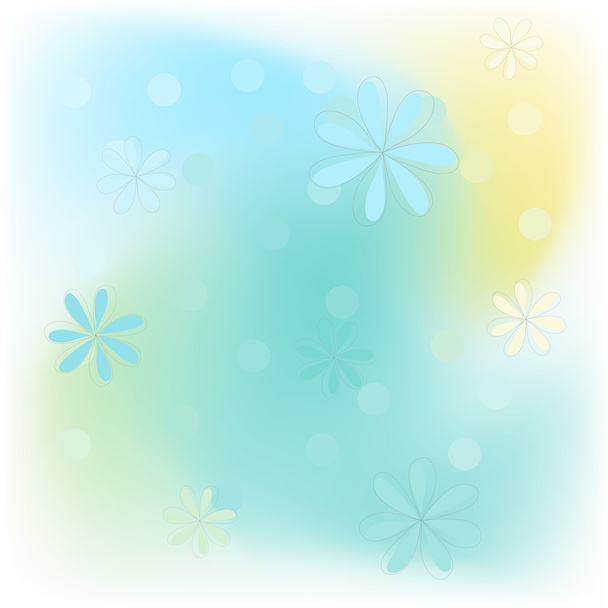 Ніжний векторний фон з квітами
 - Вектор, зображення