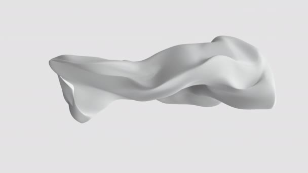 Bílé mléčné abstraktní hladké vlnité proudění tekutin pozadí. Vysoce kvalitní 4K záběry - Záběry, video