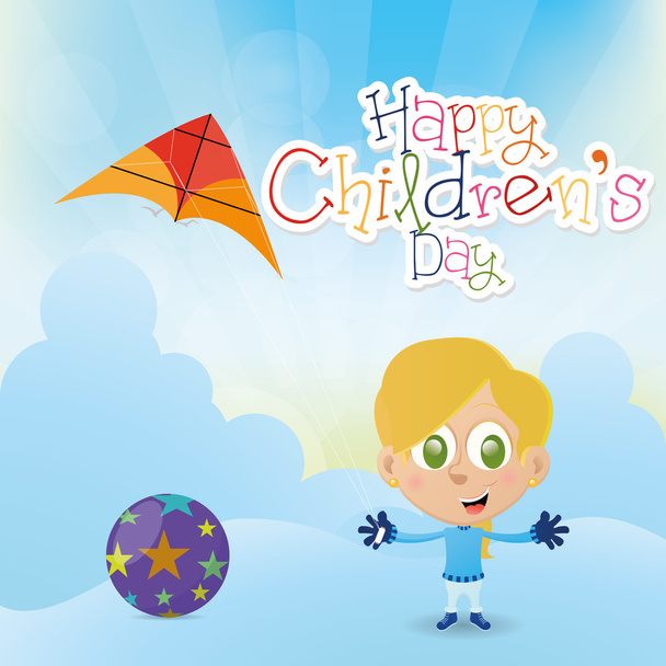 happy children's day - Vetor, Imagem