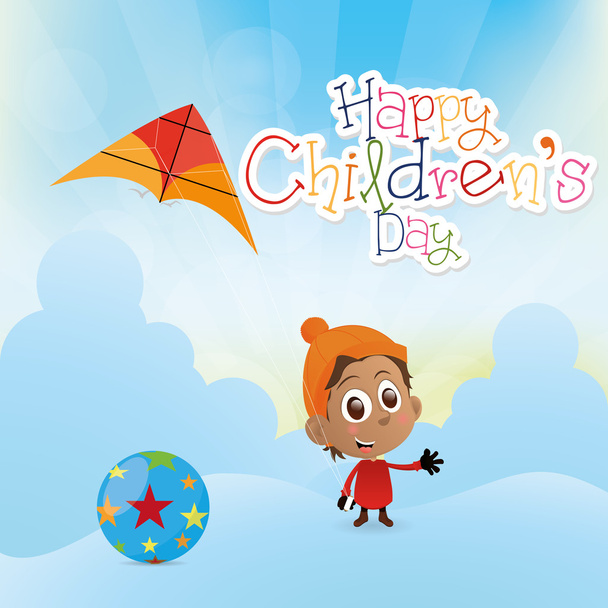 happy children's day - Vektor, obrázek