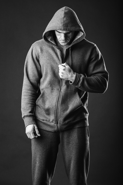 Muscular man with open jacket - Fotografie, Obrázek