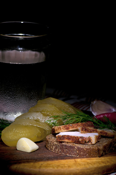 Сэндвич с пряным салом
 - Фото, изображение