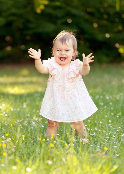 Little girl in a meadow - Foto, Bild