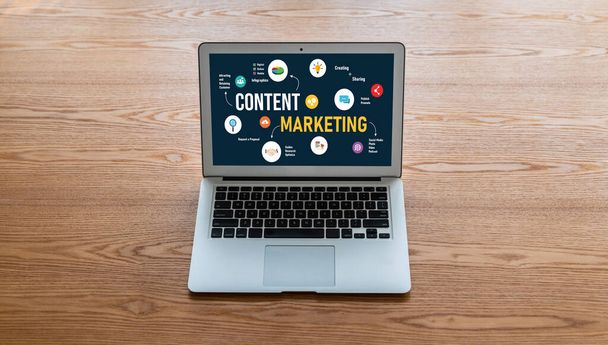 Marketing de contenidos para negocios online y estrategia de e-commerce - Foto, imagen