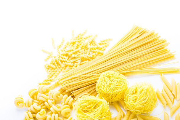 Organic yellow pasta - Foto, Imagen