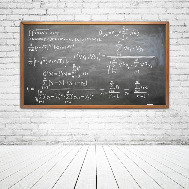 Formula drawn on desk - Foto, Imagem