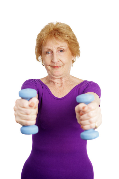 Senior Workout - Freeweights - Photo, image