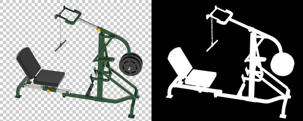 Illustration 3D des appareils de gymnastique Levier, équipement de sport - Photo, image