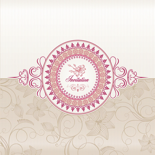 Wedding invitation card - Vector, Image