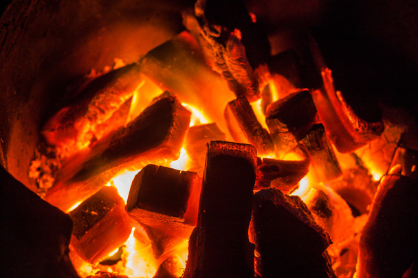 Burning chacoal - Фото, изображение