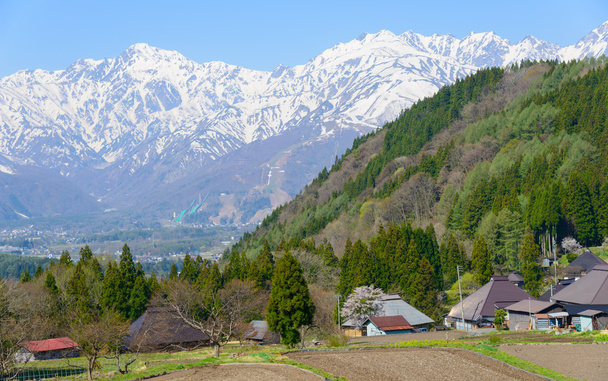 Village historique de Hakuba, Nagano, Japon
 - Photo, image