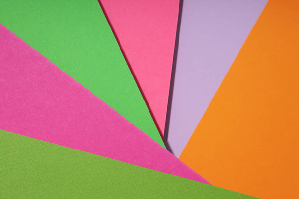 Mockup, abstraktio, värikäs värillinen paperi, ylhäältä - Valokuva, kuva