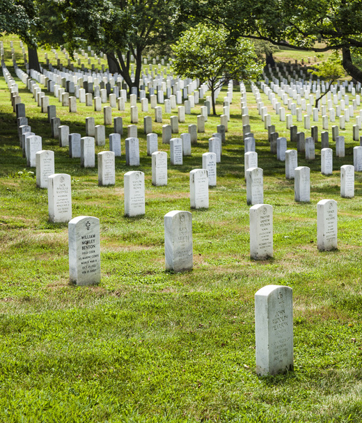 Headstones no Cemitério Nacional de Arlington
 - Foto, Imagem