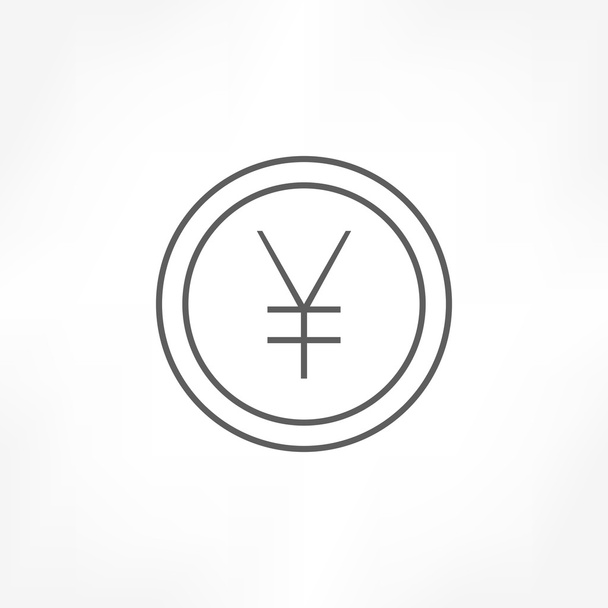 yen currency icon - Vektori, kuva
