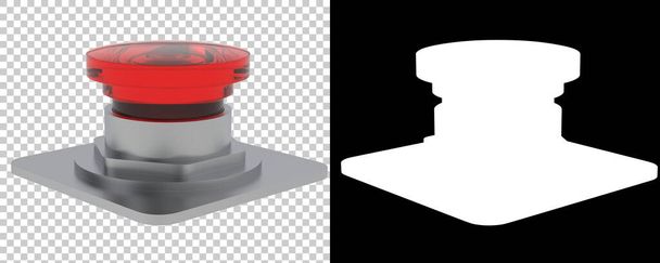 Illustrazione di rendering 3d. pulsante rosso  - Foto, immagini