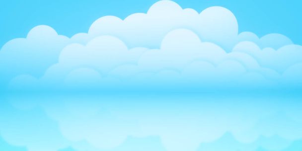 Cielo blu con sfondo nuvoloso lanscape - Foto, immagini