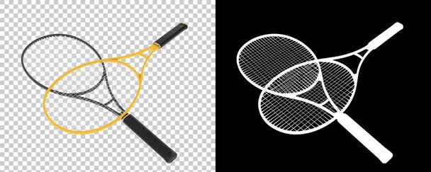 illustration de raquettes de tennis. équipement d'activité sportive - Photo, image