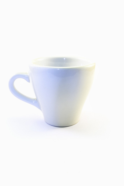 Пустой белый кофейный стакан. Цветное изображение
 - Фото, изображение