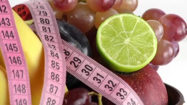 Fruits Composition and Measurement - Footage, Video