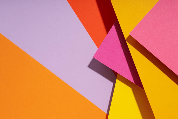 Burla, abstracción, colorido papel de colores, vista superior - Foto, Imagen