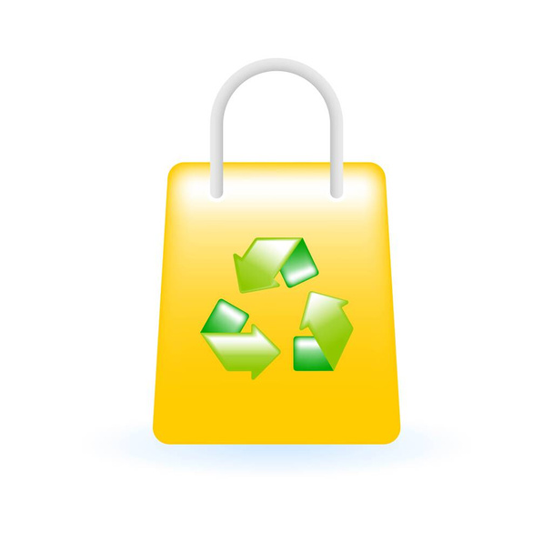 Recycle shopping bag Royalty Free Vector Image