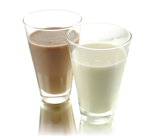 Milch auf Weiß - Foto, Bild