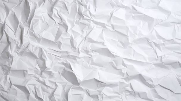 papier blanc froissé fond - Photo, image