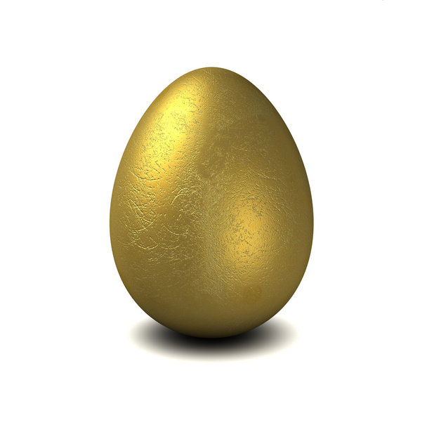 3 d の黄金の卵 - 写真・画像