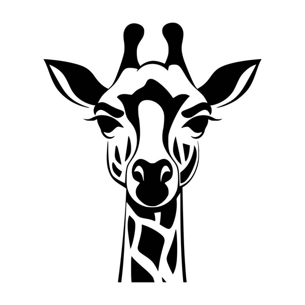 Giraffe mammal animal illustration for symbol, logo or mascot - Vektor, kép