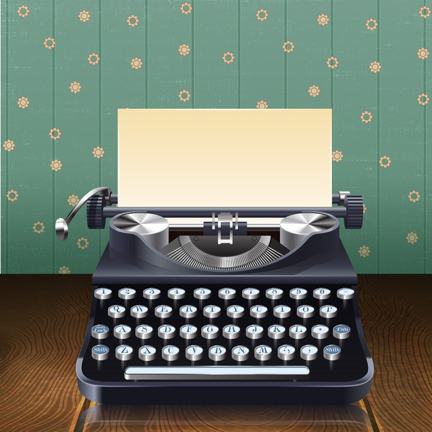 Máquina de escribir de estilo retro
 - Vector, imagen