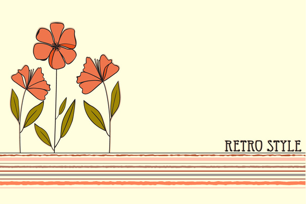 Desenho floral
 - Vetor, Imagem